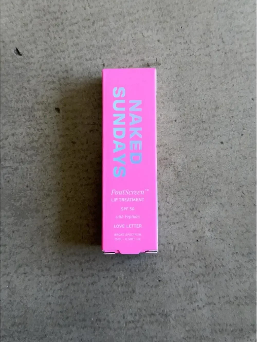 Naked Sundays / PoutScreen SPF50 Lip Treatment / Love Letter